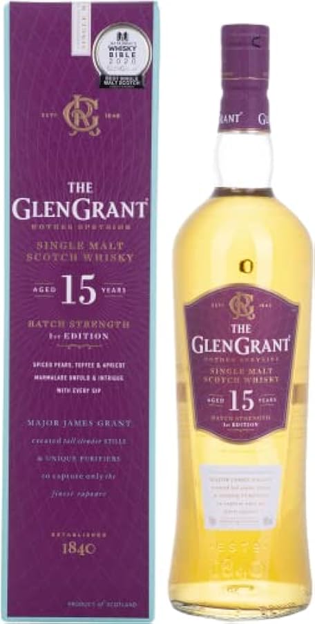 Glen Grant 15 Years Old BATCH STRENGTH Single Malt Whisky 50% Vol. 1l in Giftbox 340109401