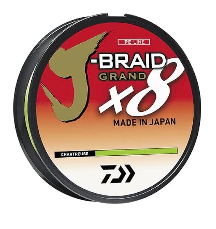 J-Braid Grand X8, Bobina di riempimento, Chartreuse, Mo