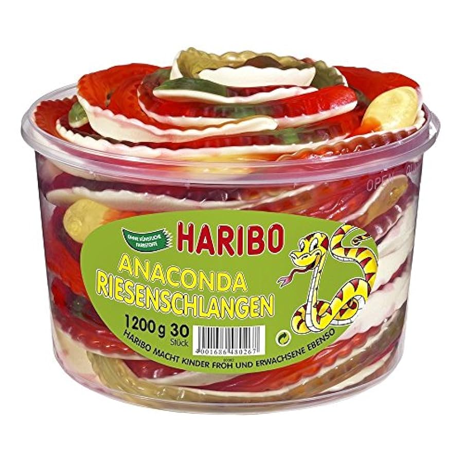 Haribo Anaconda boa, 4-Pack (4 x 1,2 kg) 253548236